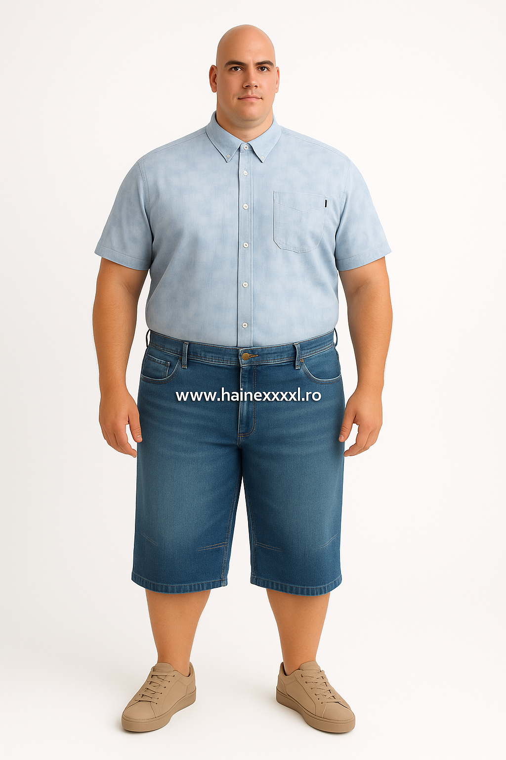 Pantaloni 3/4 scurți Bermuda blugi 64